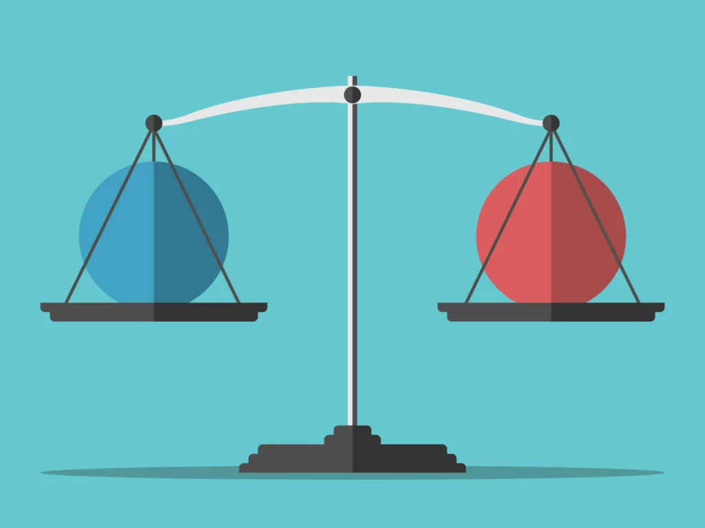 Balance scale comparing peer mentoring vs counselling for Geelong youth