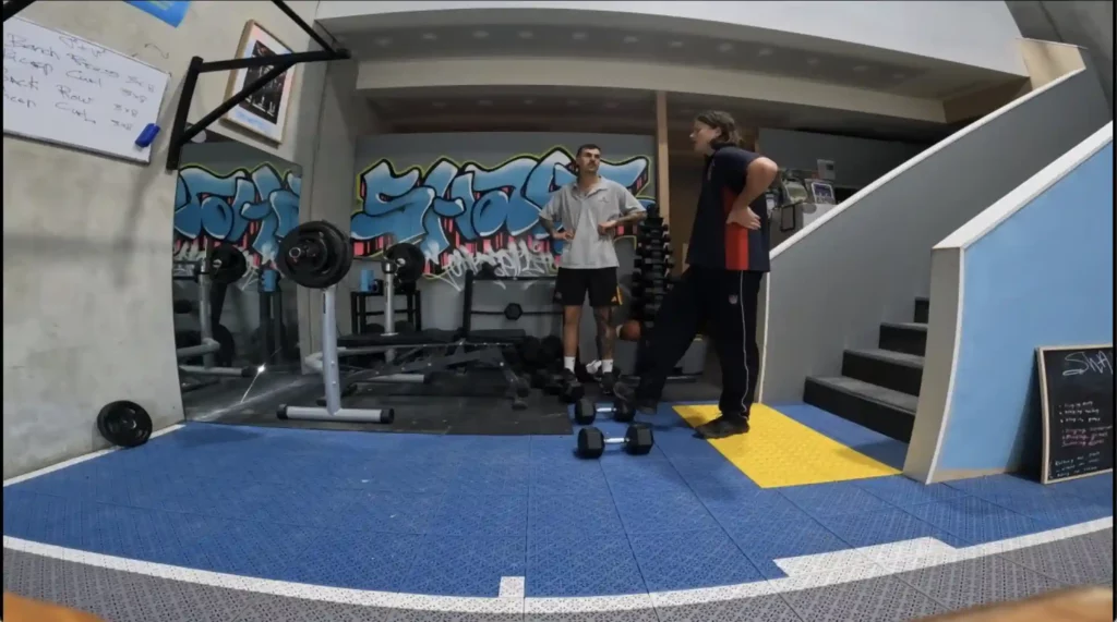 Teens participating in a fitness therapy session with weights at Shake Counselling